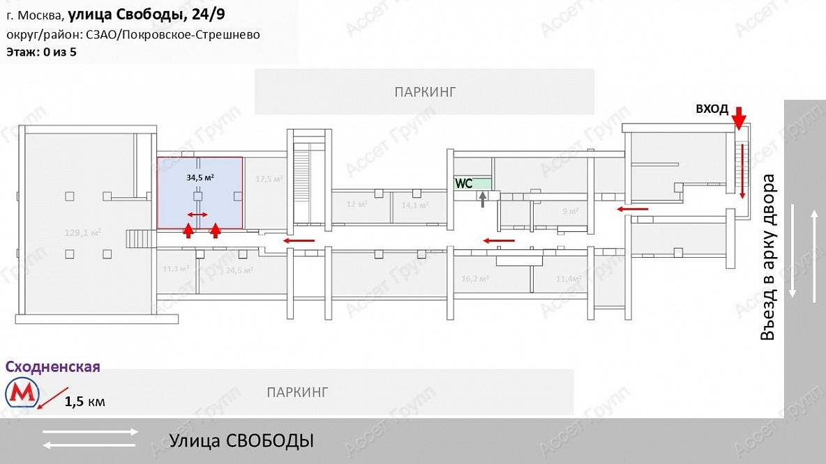 ПСН, площадь св.назначения, ИФНС 33