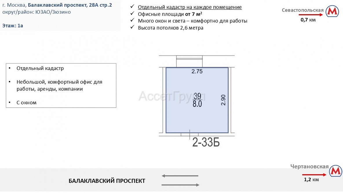 Офис, Зюзино, ИФНС 27
