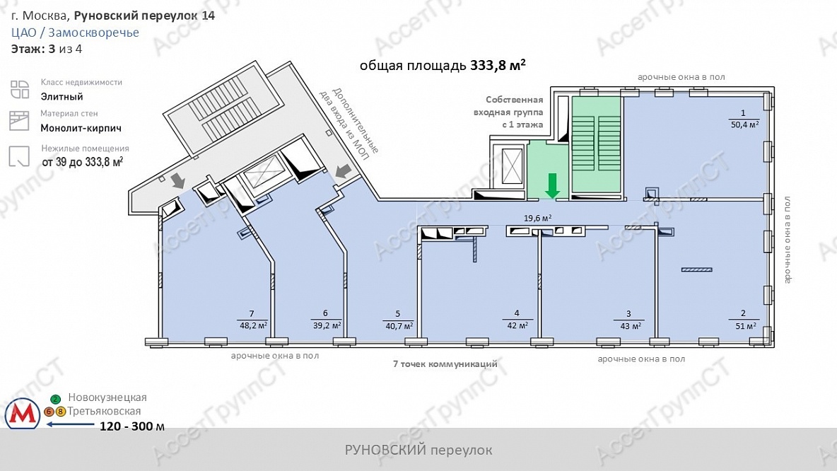 Офис в элитном БЦ Руновский14