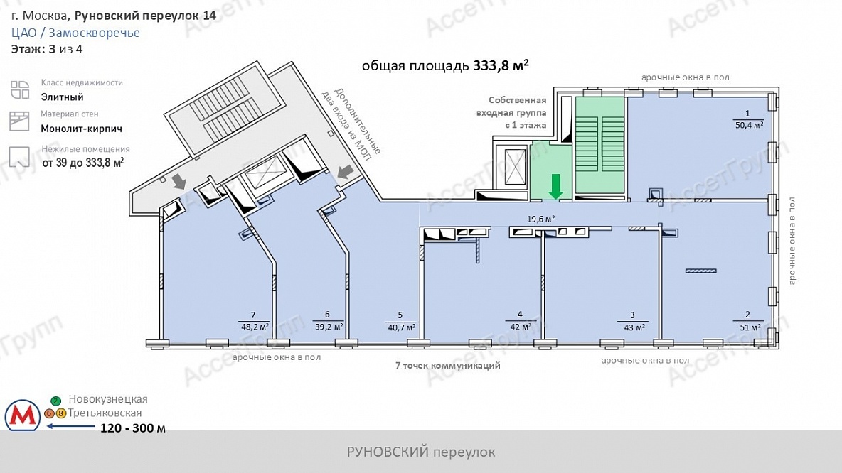 Офис в элитном БЦ Руновский14