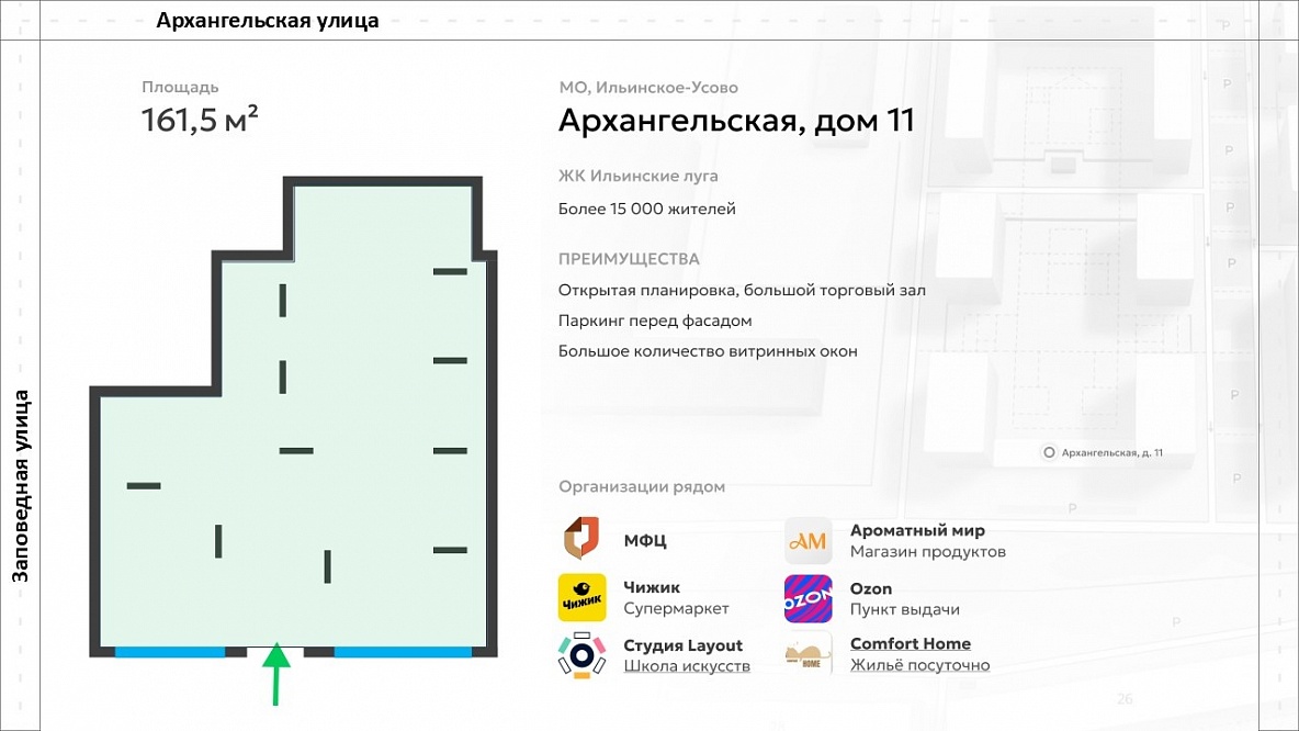 Торговое помещение рядом с Чижик